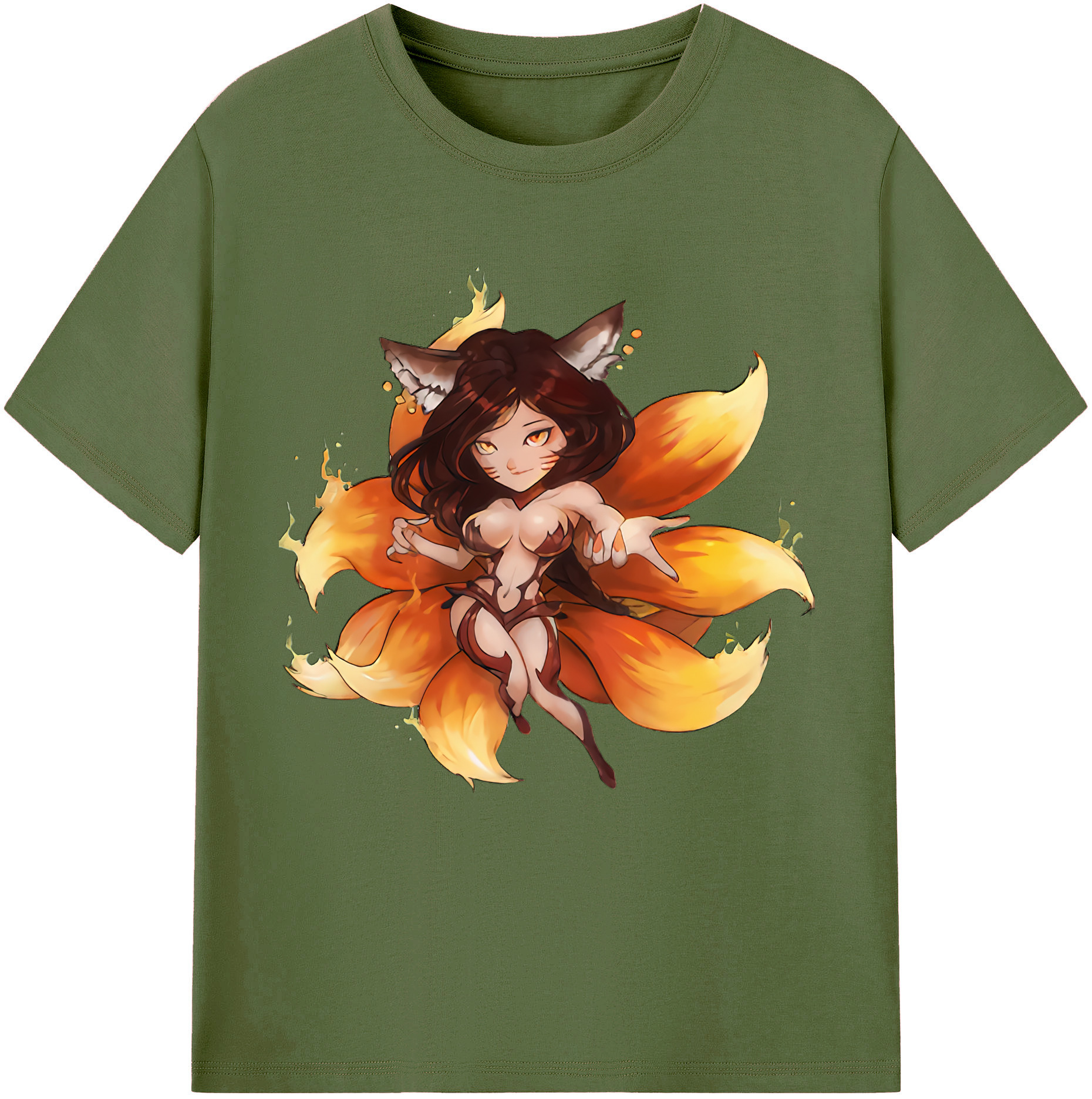 リーグ・オブ・レジェンド League of Legends LOL 綿100％半袖Tシャツ（フロントプリント）